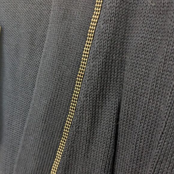 Chicos Navy Open Cardigan Metal Bead Embellishments Size 00 (XS) New With Tags! - Picture 2 of 8